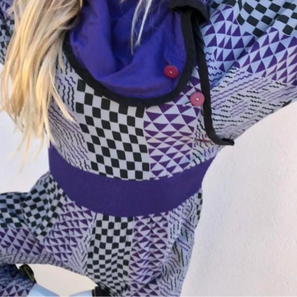 Rare vintage Designer Jeanne Marc jumpsuit checkered 1980s jumpsuit